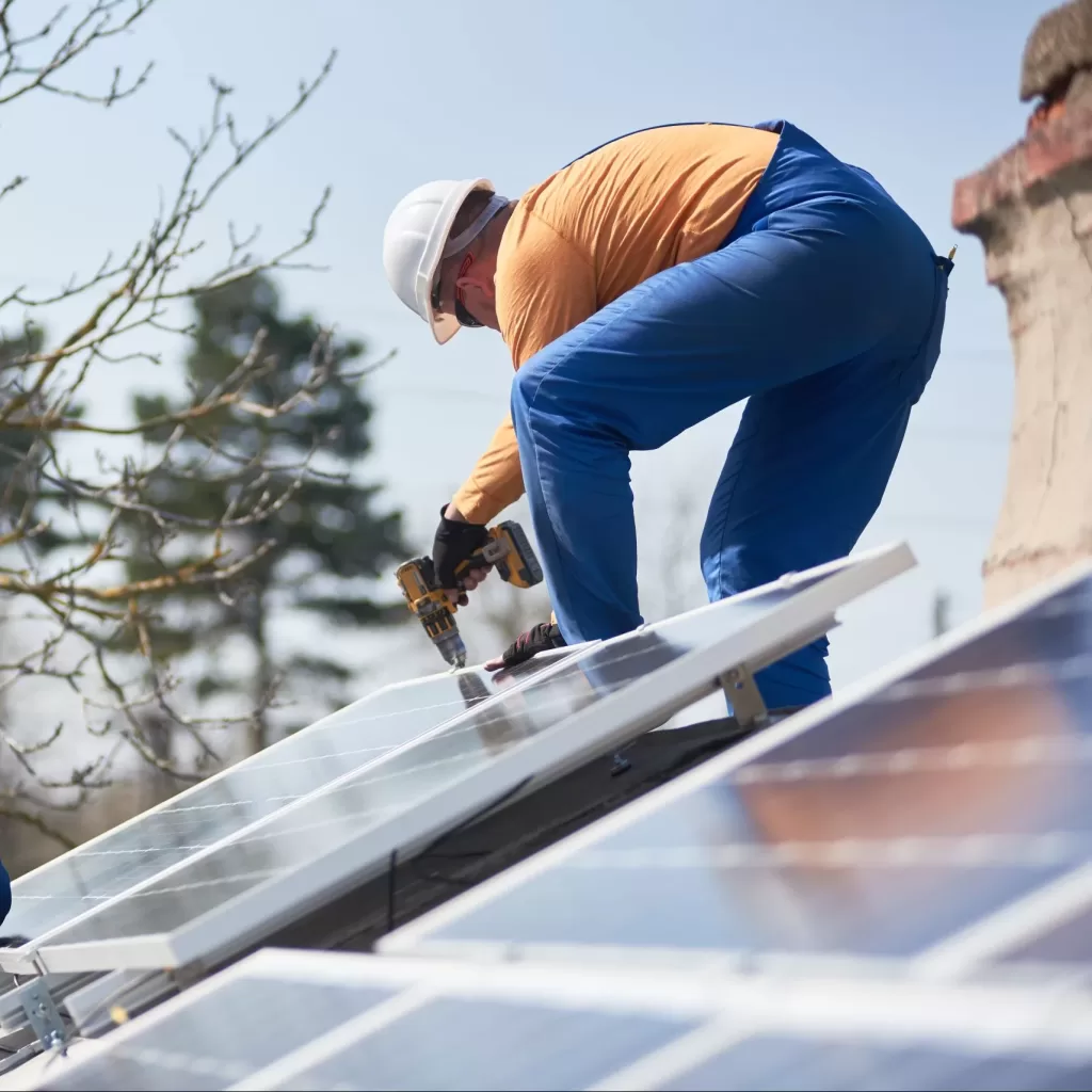 Installing Solar Panels on a roof